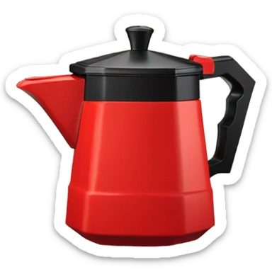 One red moka port sticker