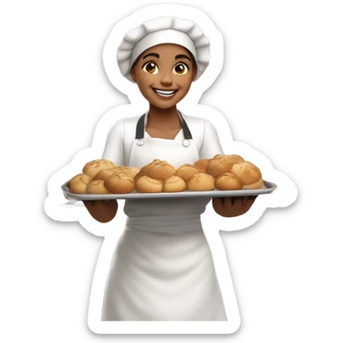 Bakery girl sticker