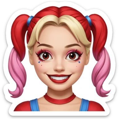 harley quinn margot robbie sticker