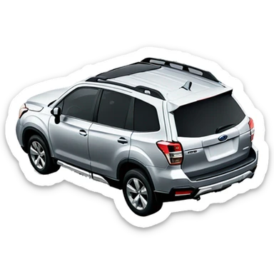Subaru forester silver sticker