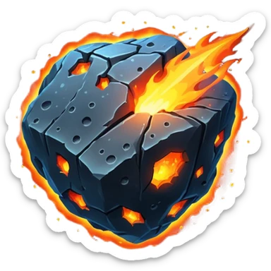 Asteriod emoji make it Falling like a shooting star keep it a ssteriod alone sticker