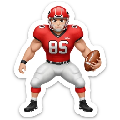 UGA football sticker