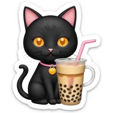 🧋🐈‍⬛ sticker