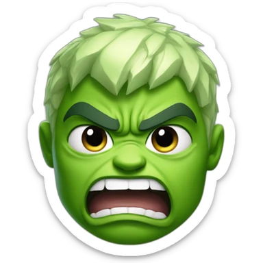 Angry Baby hulk  sticker