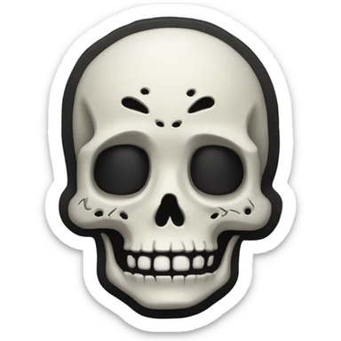 Calavera enojada  sticker