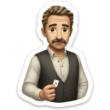 person who cant play solitaire and is bad at it  sticker