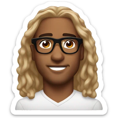 Jalen hurts with glasses sticker