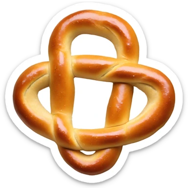 Soft Pretzel with mustard sticker