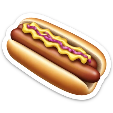 Hot dog with sauerkraut  sticker