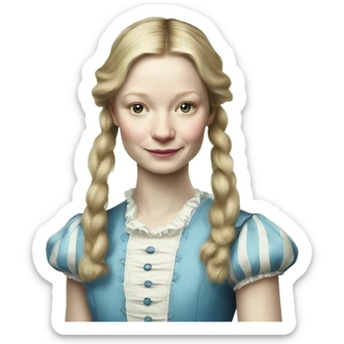 mia wasikowska as alice in wonderland sticker