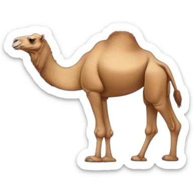 Two-humoed camel sticker
