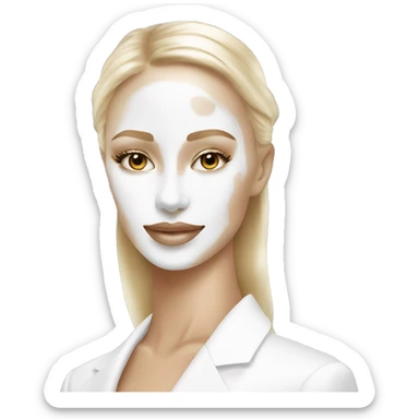 Dior white and gold skin care  sticker