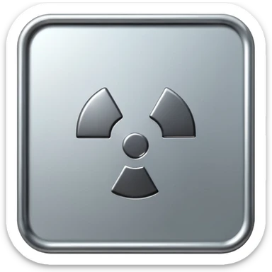 uranium metal plate sticker