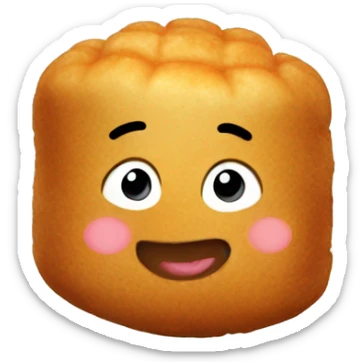 Floating tater tot sticker