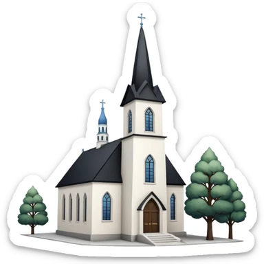 finnish church sticker