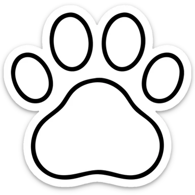 paw print sticker