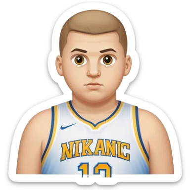 nikola jokic as a fat kid he was sticker