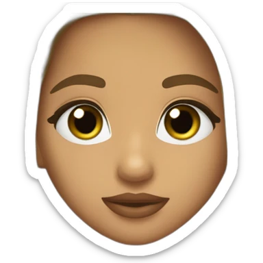 Kiss romeo santos girl green eyes and very long dark blond hair sticker