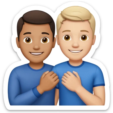 Gay Filipino and white couple sticker