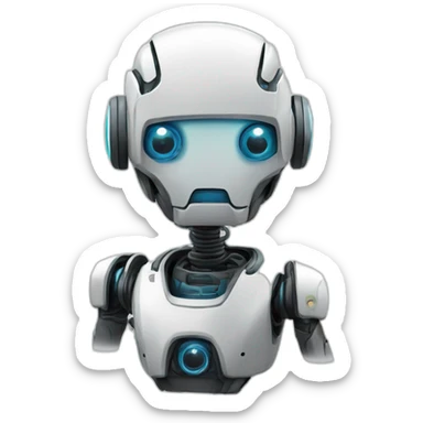 Un mono del futuro robotizado  sticker