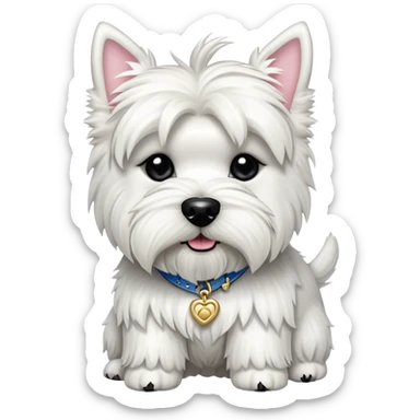 Juicy couture highland terrier sticker
