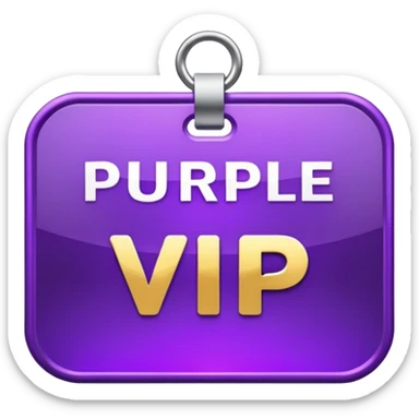 purple vip pass (iphone styled) sticker