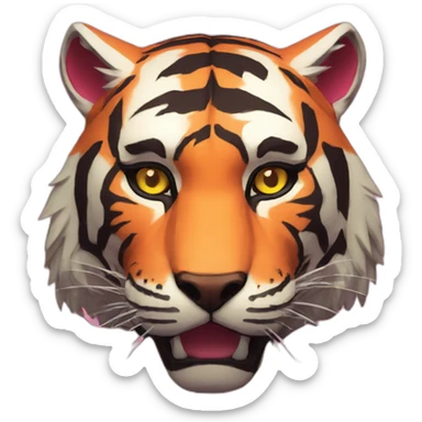 hotline Miami tiger mask sticker