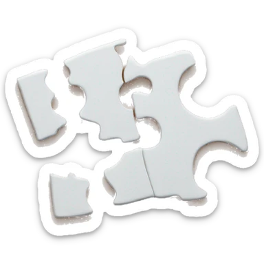 Matching puzzle pieces  sticker