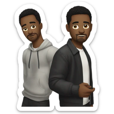 bad boy movie Mike and Marcus sticker