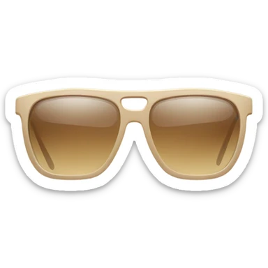 Beige-rimmed sunglasses sticker