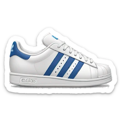 Adidas shoes with back lines sticker