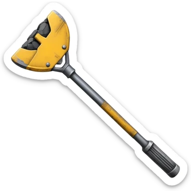 Double-ended coal mining pick sticker