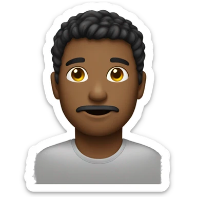 Yo presumiendo con una almohada sticker