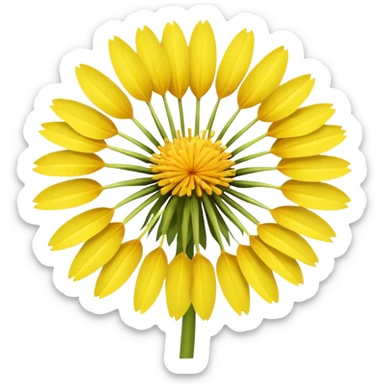 Dandelion flower emoji sticker