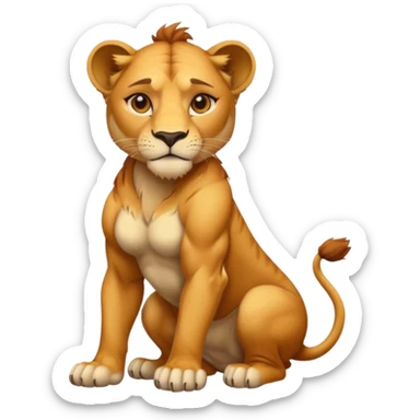 Lioness sticker