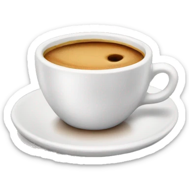 Mini cup of espresso sticker