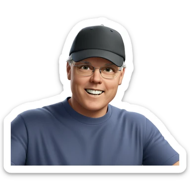 happy boy in hat meme sticker