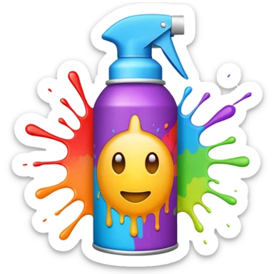Spray paint sticker