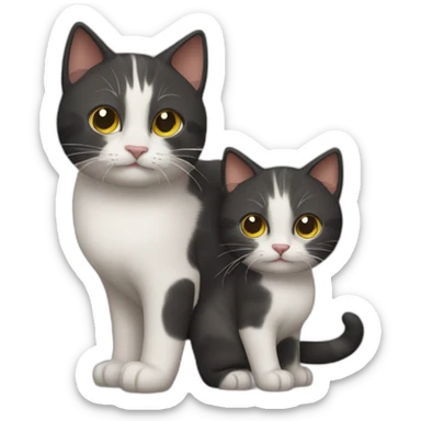 cat with zaza. sticker