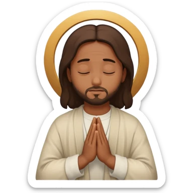 Jesús orando sticker