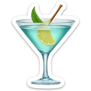 Cup of gin martini sticker