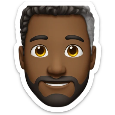 man with in love eyes sticker