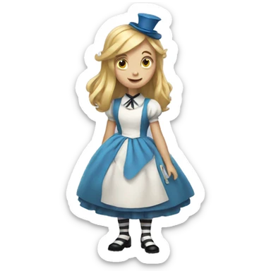 Alice in Wonderland sticker