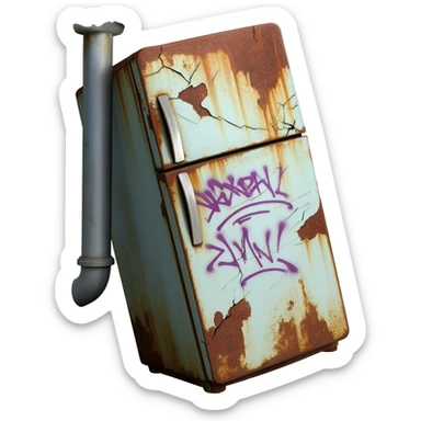Ugly gutter frig sticker