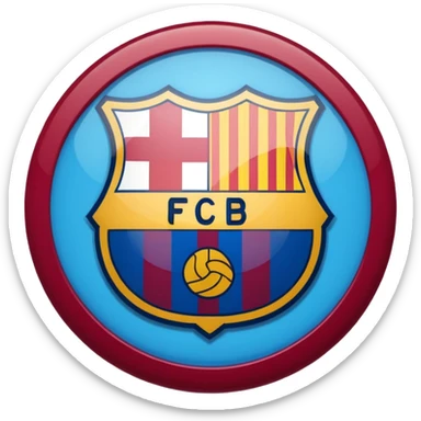 Fc Barcelona logo imoji sticker