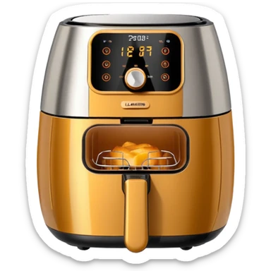 Air fryer Laughing historically sticker