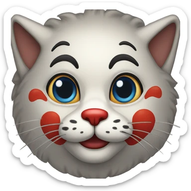 Gato payaso sticker