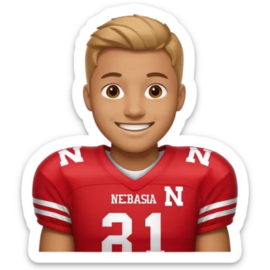 Nebraska corn husker  sticker