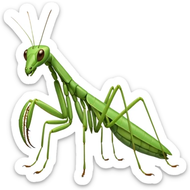 Praying mantis sticker