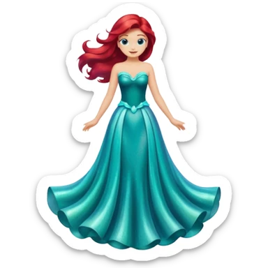 Ariel’s dress sticker